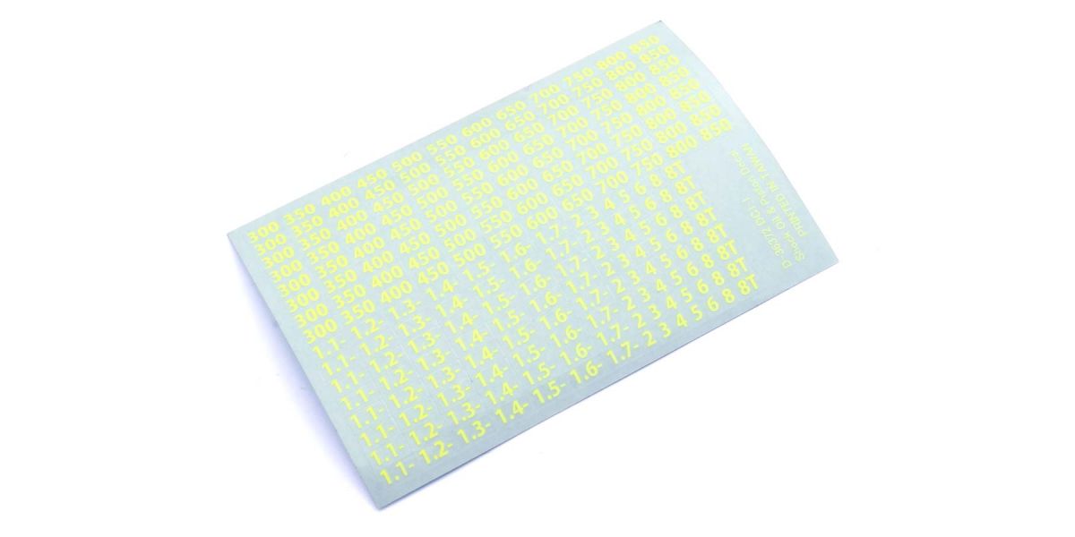 Kyosho Decals Kyosho Viscositaet (Gelb) 36372Y