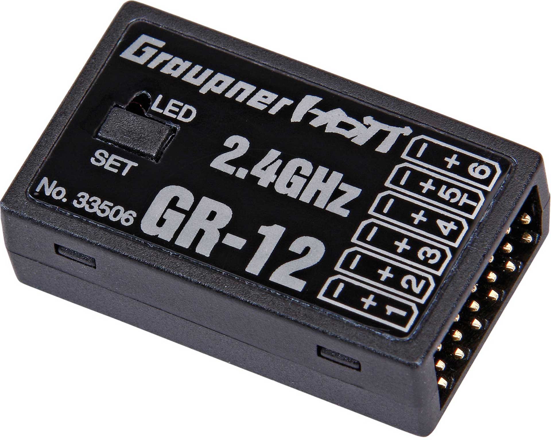 GRAUPNER GR-12 2,4GHZ HOTT 6K EMPFÄNGER 33506