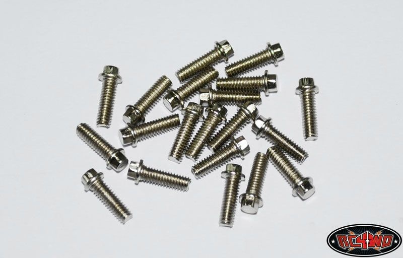RC4WD Miniature Scale Hex Bolts (M2.5 x 8mm) (Silver) Z-S0418