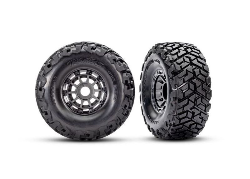 Traxxas Maxx SC Reifen belted auf Felgen grau 17mm (2) Maxx Slash 10272-GRAY - Abbildung 1