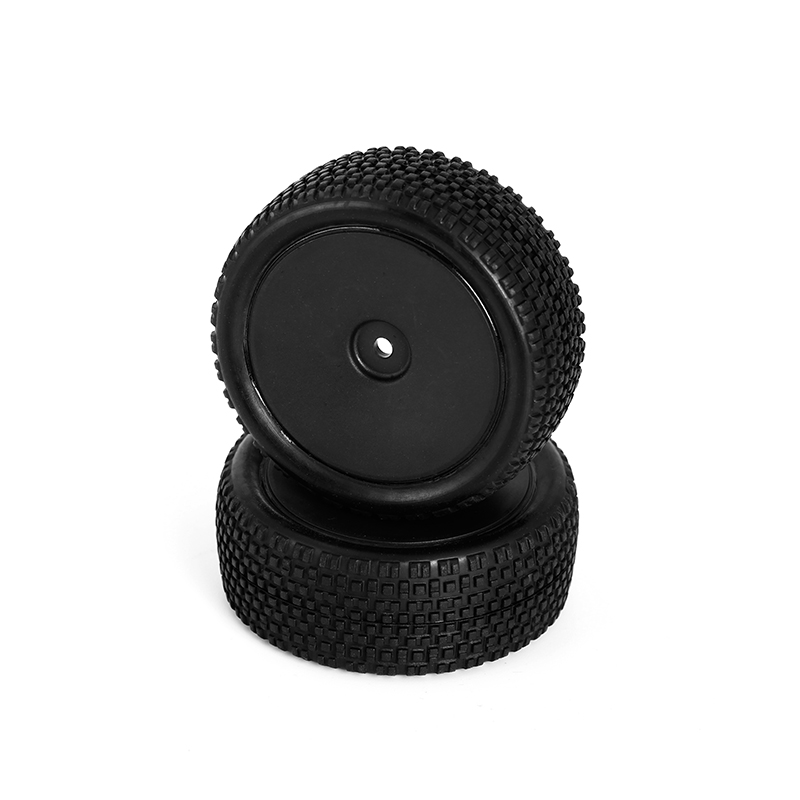 LC Racing Reifen/Felgen All Terrain Buggy vorne montiert 12mm schwarz LC6252