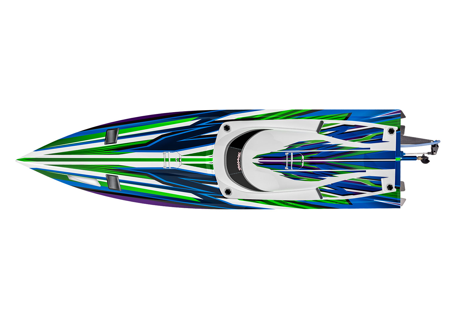 Traxxas SPARTAN SR Grün Brushless 36 Zoll Rennboot 103076-4 - Abbildung 3