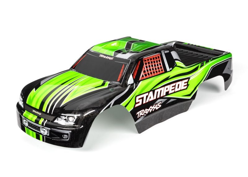 Traxxas Karo Stampede (passt auch Stampede VXL) grün, kpl. lackiert 3651G