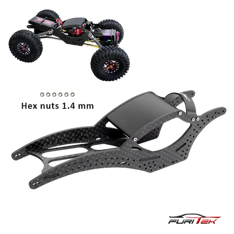 FURITEK SCYTHE V2 Carbon Fiber FRAME KIT FOR SCX24 CRAWLERS Kits - Rock Crawler FUR-2173