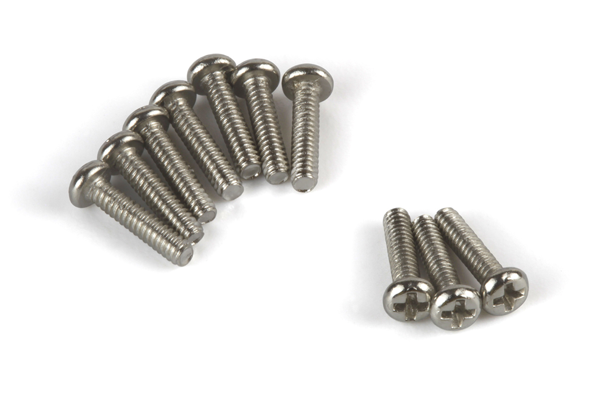 HPI Flachkopfschraube M1.4x6mm (Silber/10 St.) HP161174