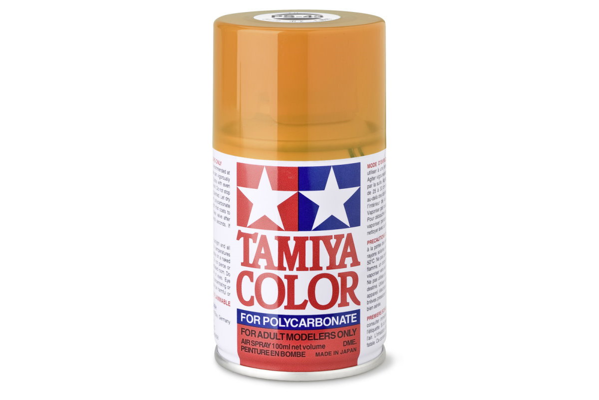 Tamiya Color Lexan Spray Farbe PS-43 Translucent Orange PS43 Orange 100ml 300086043 - Abbildung 1