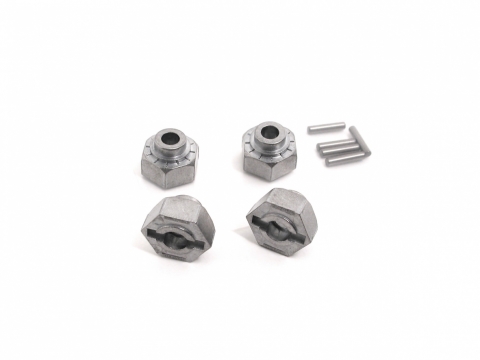 HPI Sechskant-Radmitnehmer 12mm (Silber/4St.) 86349