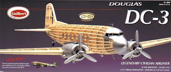 Guillow Douglas DC-3 Balsabausatz 804