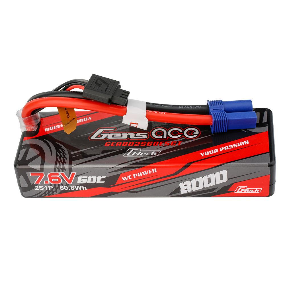 Gens Ace G-Tech 8000mAh 2S1P 7.6V 60C High Voltage Lipo Akku mit EC5 Stecker GEA802S60E5GT