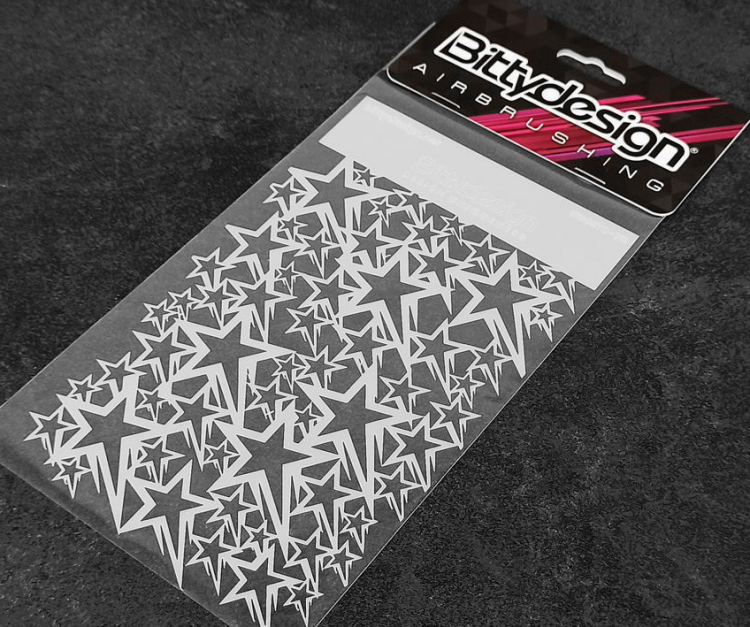 Bittydesign Vinyl stencil - Stars V1 STC-011