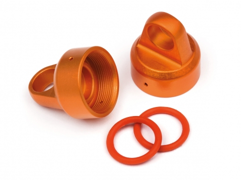 HPI ALU DAEMPFERKAPPE OBEN (ORANGE/2ST/SAVAGE XS) 108070