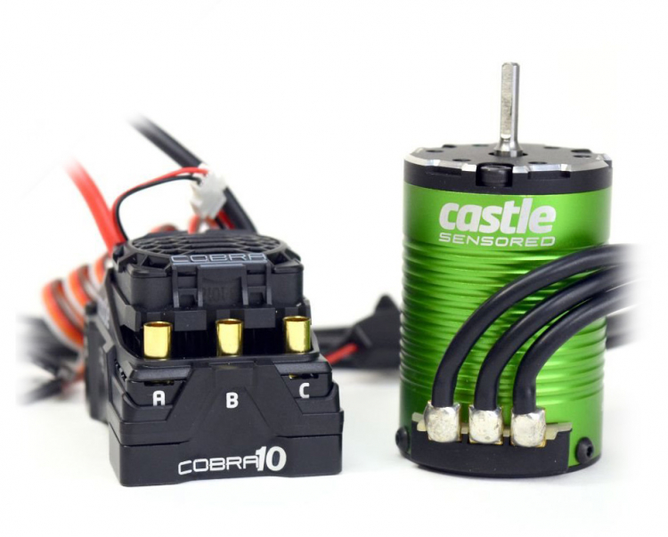 Castle Combo Cobra 10 6S ESC & 1406-7700kV Sensored Motor 010-0174-04
