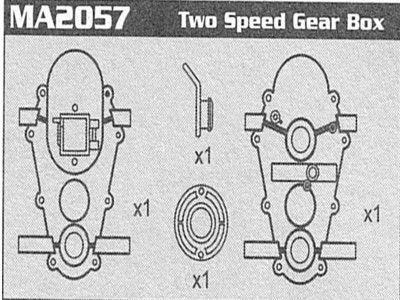 Amewi MA2057 Two Speed Gear Box Raptor MA2057