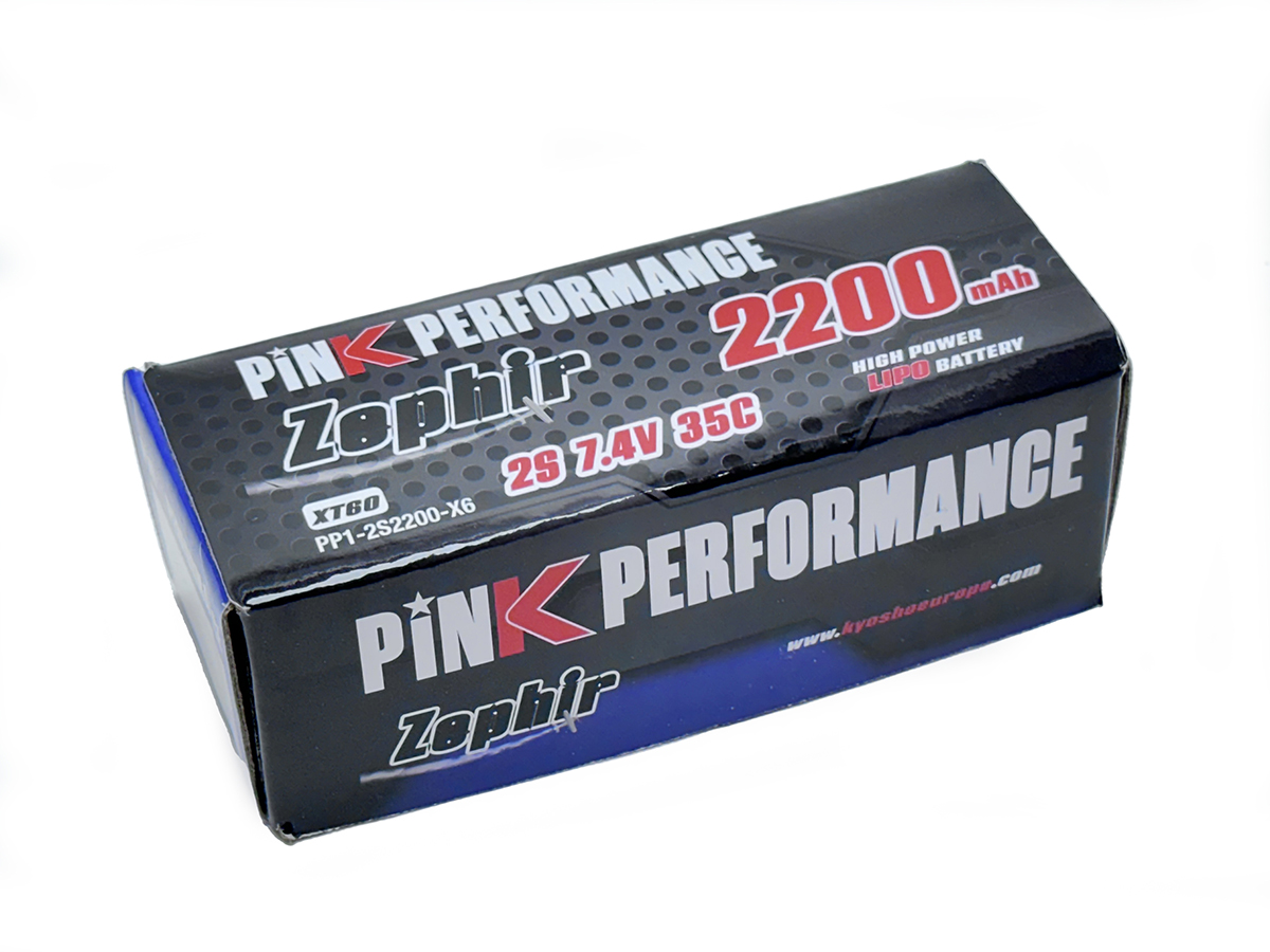 Pink Performance Zephir LiPo Akku 2S 7.4V-2200-35C (XT60) 106x35x15mm 122g PP1-2S2200-X6