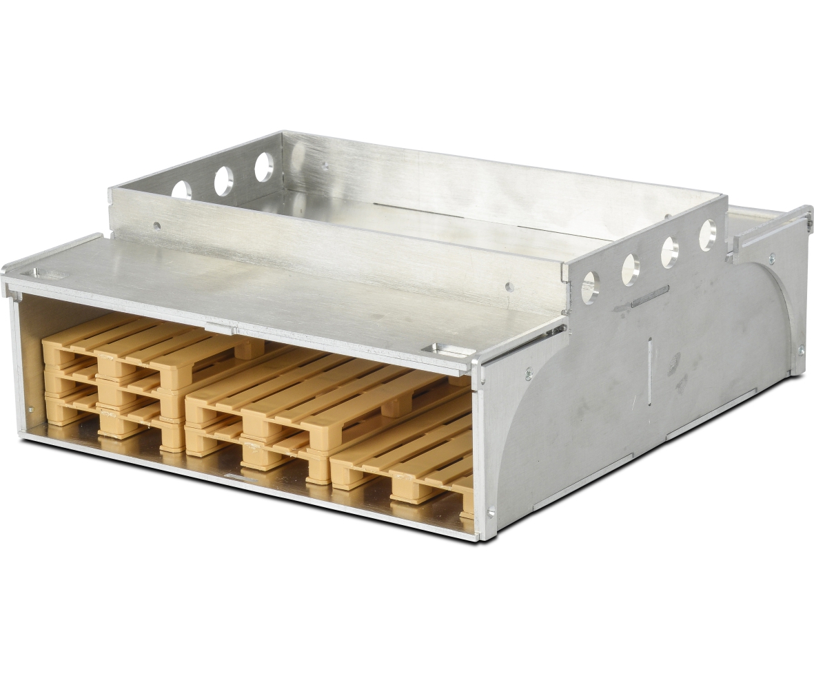 Carson 07379 1:14 Alu Palettenkasten m. 6 Paletten 500907379