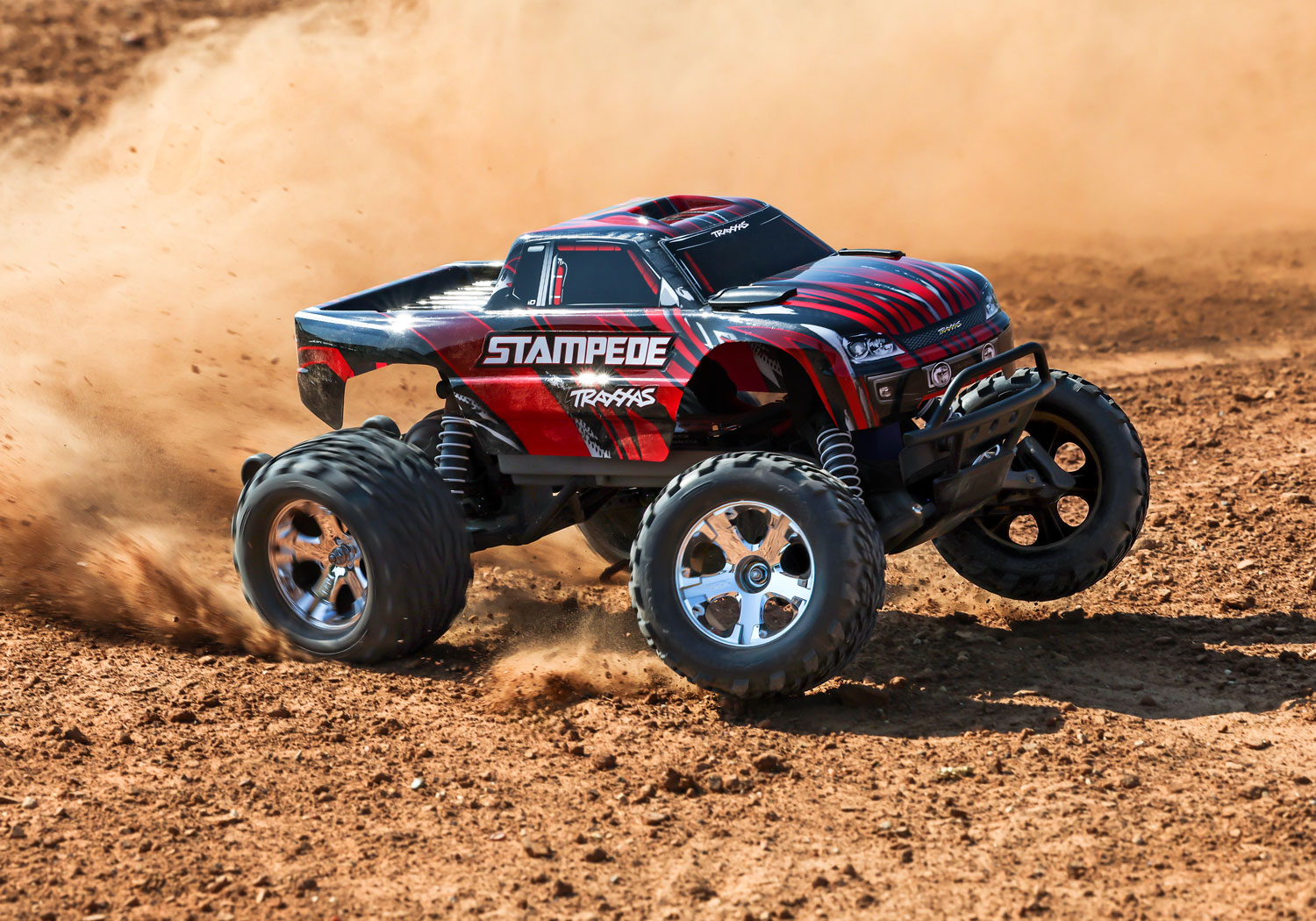 Traxxas Stampede Rot 1/10 2WD HD Monster-Truck RTR mit Akku und USB-Lader 36254-8 - Abbildung 6