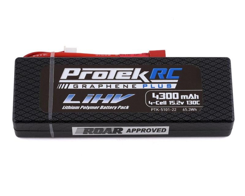 ProTek RC 4S 130C Low IR Si-Graphene HV LCG LiPo Batterie (15.2V, 4300mAh, 139x47x25.1mm, 338g)