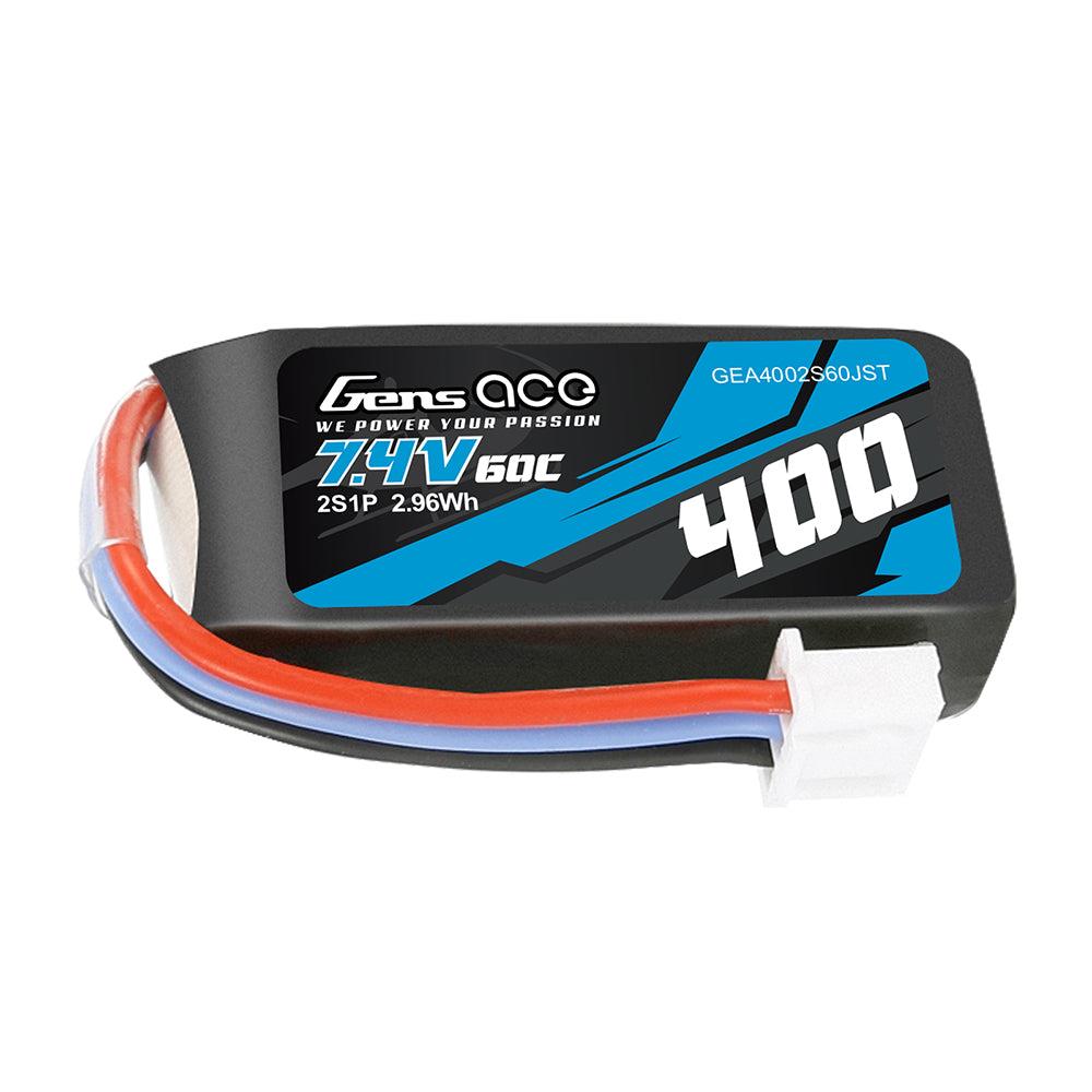 Gens Ace 400mAh 7.4V 60C 2S1P Lipo Akku Pack mit JST Stecker GEA4002S60JST