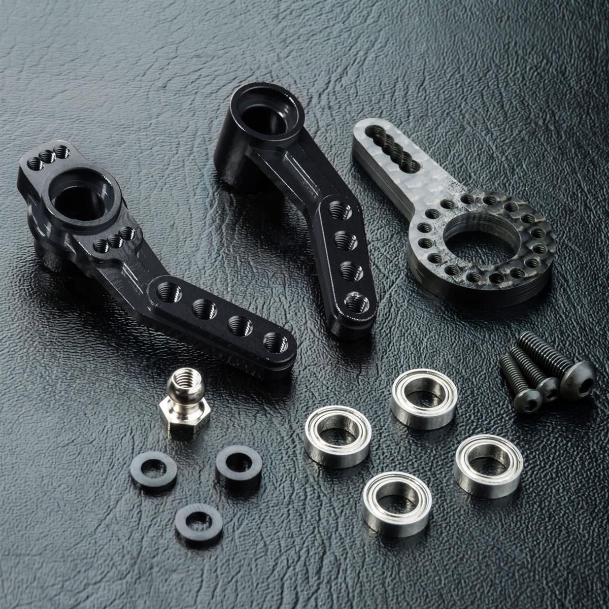 210589BK RMX 2.0 Alum. steering arm (black)