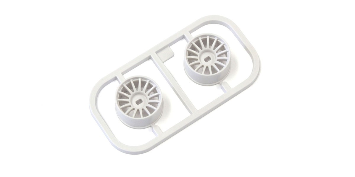Kyosho FELGENSET MINI-Z AWD W - OFFSET 1.0  (2) WEISS MDH100W-W1