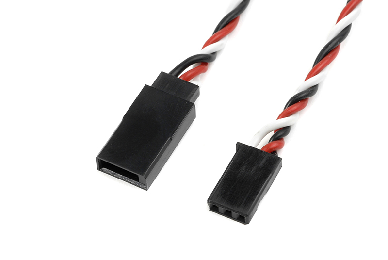 G-Force RC - Servo Verlängerungskabel 45cm - Verdrillt - Futaba - 22AWG / 60 Stränge - 1 St