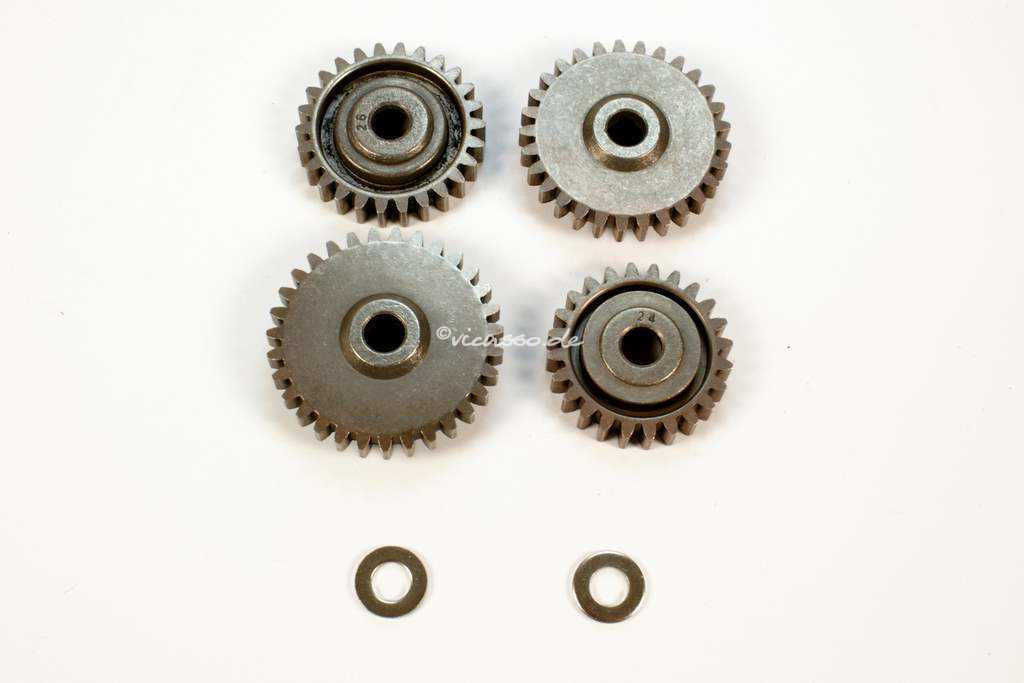 Amewi 051040 Stahlzahnräder (4x) Pitbull X 51040