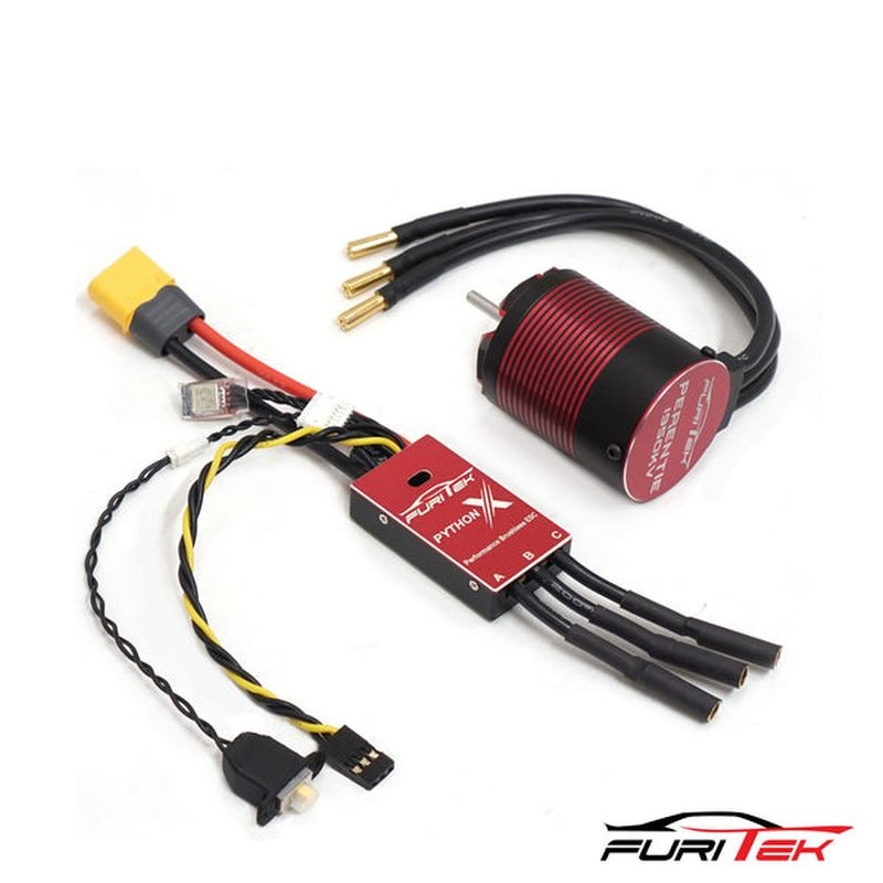 FURITEK PYTHON X BRUSHED/BL ESC WITH PERENTIE FOR 1/10 CRAWLERS Brushless System for 1/10 FUR-2352
