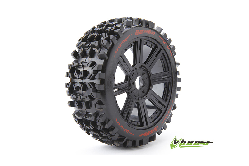 Louise B-Pioneer soft Speichen-Felge schwarz (2) Verbrenner 1:8 Offroad L-T3130SB