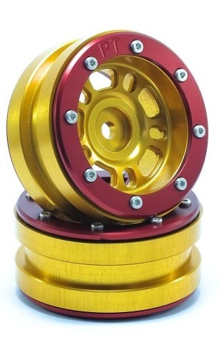 Metsafil Beadlock Wheels PT- Distractor Gold/Rot 1.9 (2 St.) MT0040GOR