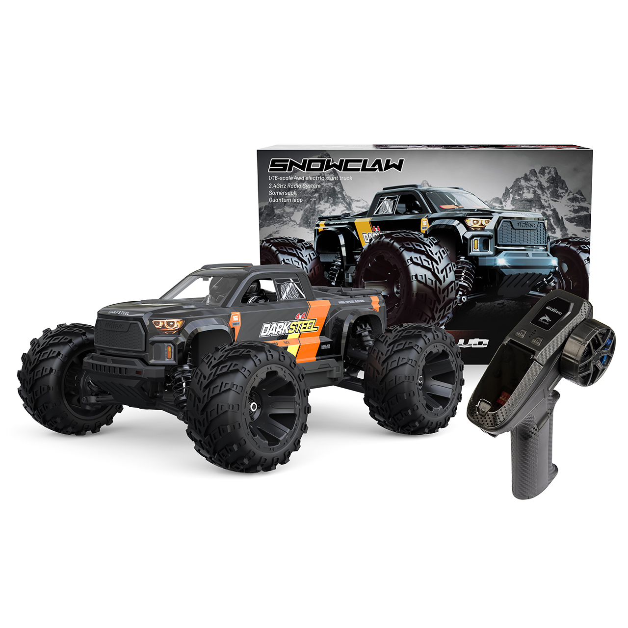 UDI RC Snowclaw Monster Truck Brushless 1/16 Schwarz - Abbildung 4