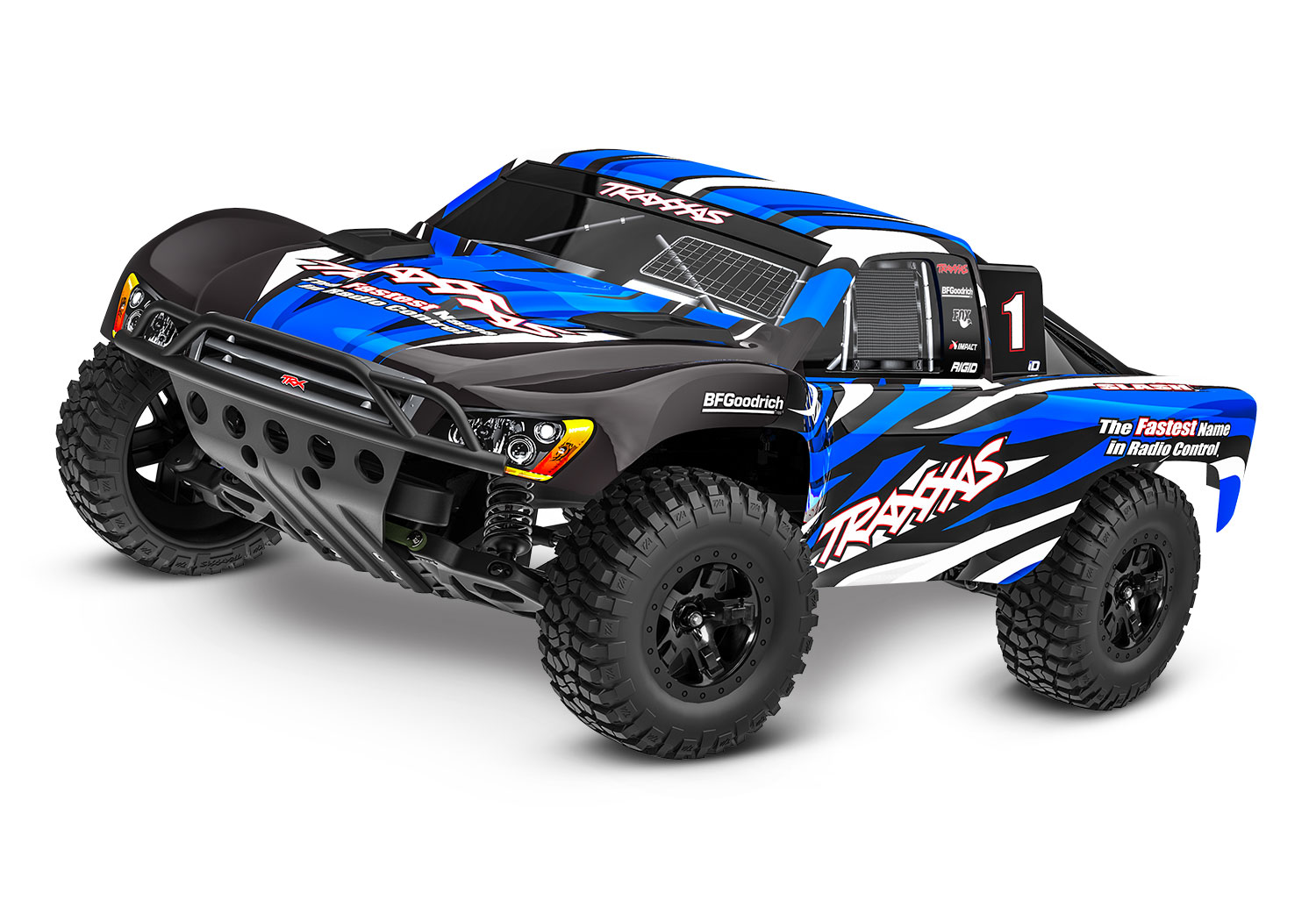 Traxxas Slash 2WD 1/10 BlauX RTR Clipless HD incl. USB-Lader & Akku 58234-8 - Abbdilung 1