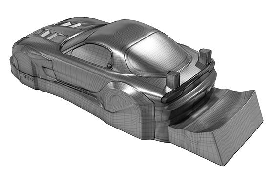 Bittydesign KANJO-R 1/28 Mini-Z Clear Body BDMZ-KJR
