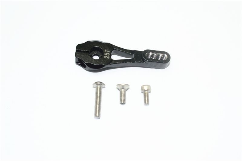 GPM Alu Servo Horn 25T (4 Loch) schwarz Traxxas Traxxas4 & 6