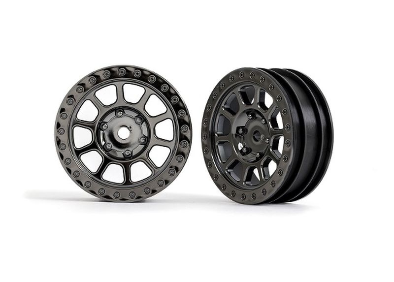 Traxxas Felge Bandit 2.2 Schwarz-Chrom vo 2481A