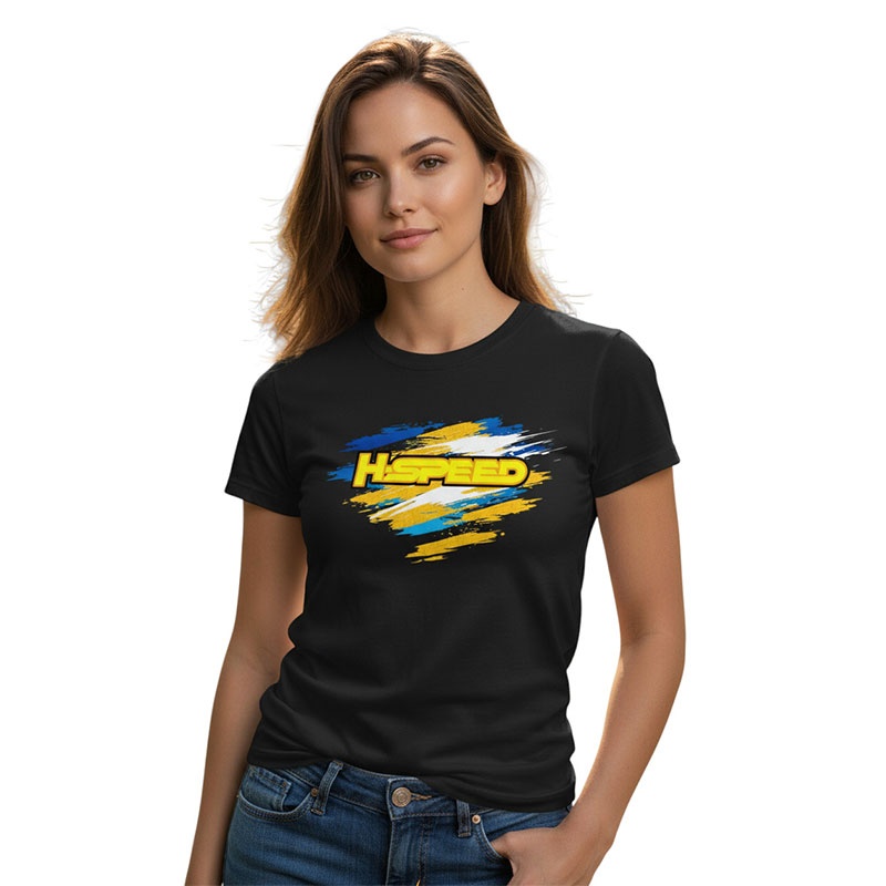 H-SPEED T-Shirt L schwarz mit Logo HSPK003