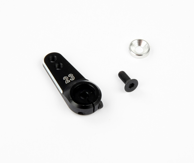 R17023 Aluminium Servo Arm 23 Zähne (leicht) Schwarz