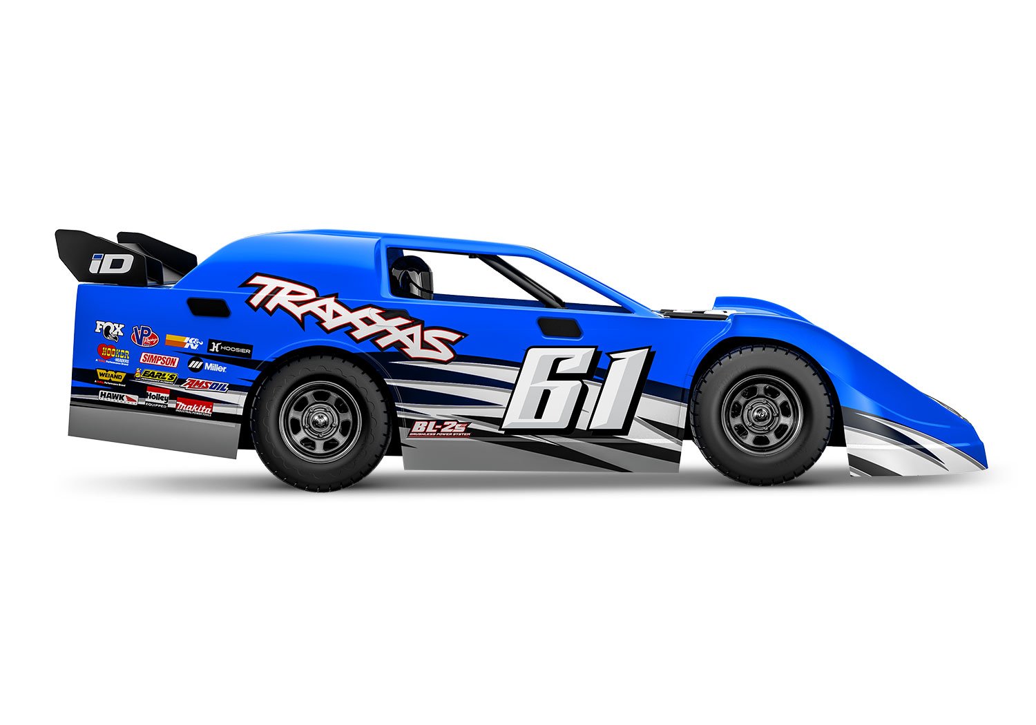 Traxxas Slash Modified Late-Model Competition BL-2S blau 1/10 Dirt Oval Racer RTR Brushless 104364-74 - Abbildung 4