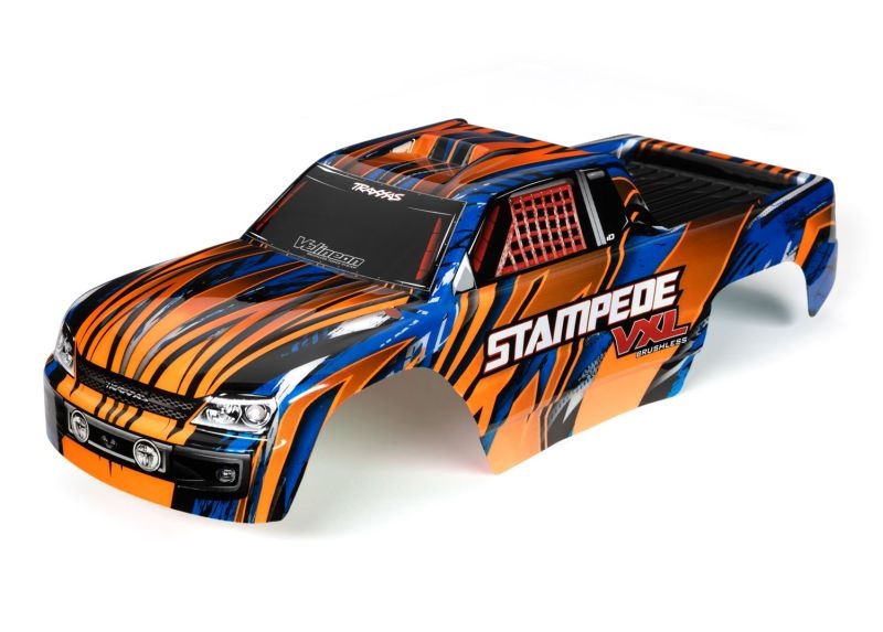 Traxxas Karo Stampede VXL orange/blau, kpl. lackiert 3620T