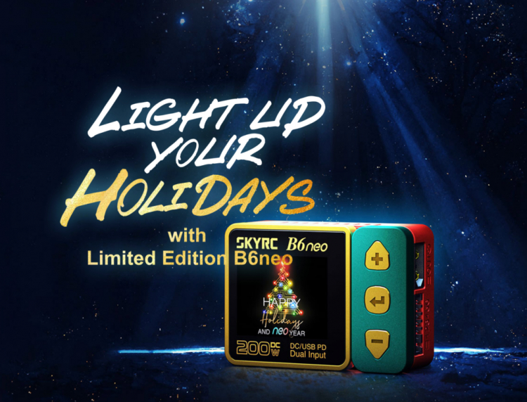 SkyRC B6neo DC Laddare Input 10-28volt, 12A Special Christmas Edition SK-100198-02