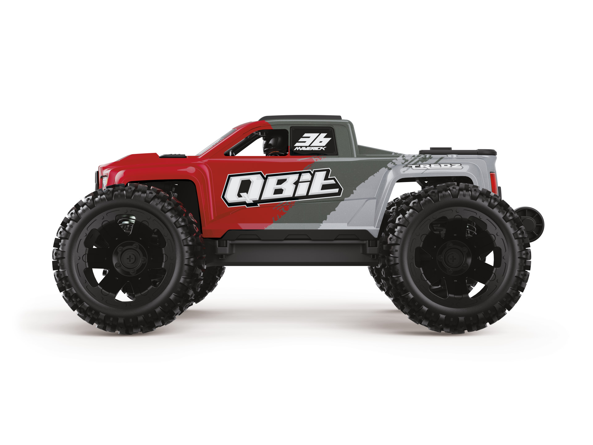 Maverick QBit MT 1/16 4WD Elektro Monstertruck Rot 151003 - Abbildung 2