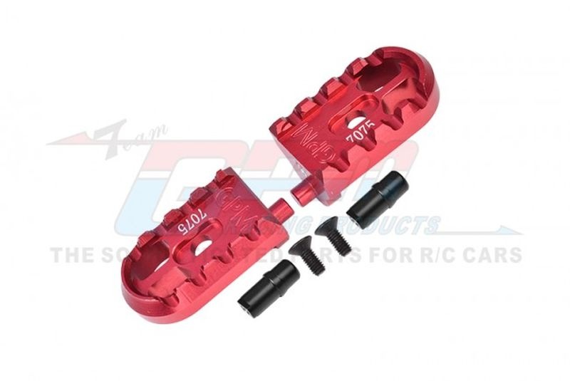 GPM Alu Fußraster-Set rot 1/4 PROMOTO-MX MOTORCYCLE RTR FXR-LOS06000/60 MX014R