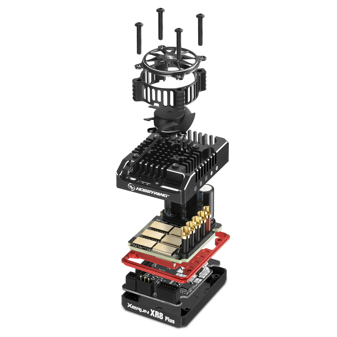 Hobbywing Xerun XR8 Plus G2S Brushless Regler 200A, 2-6s LiPo 30113304