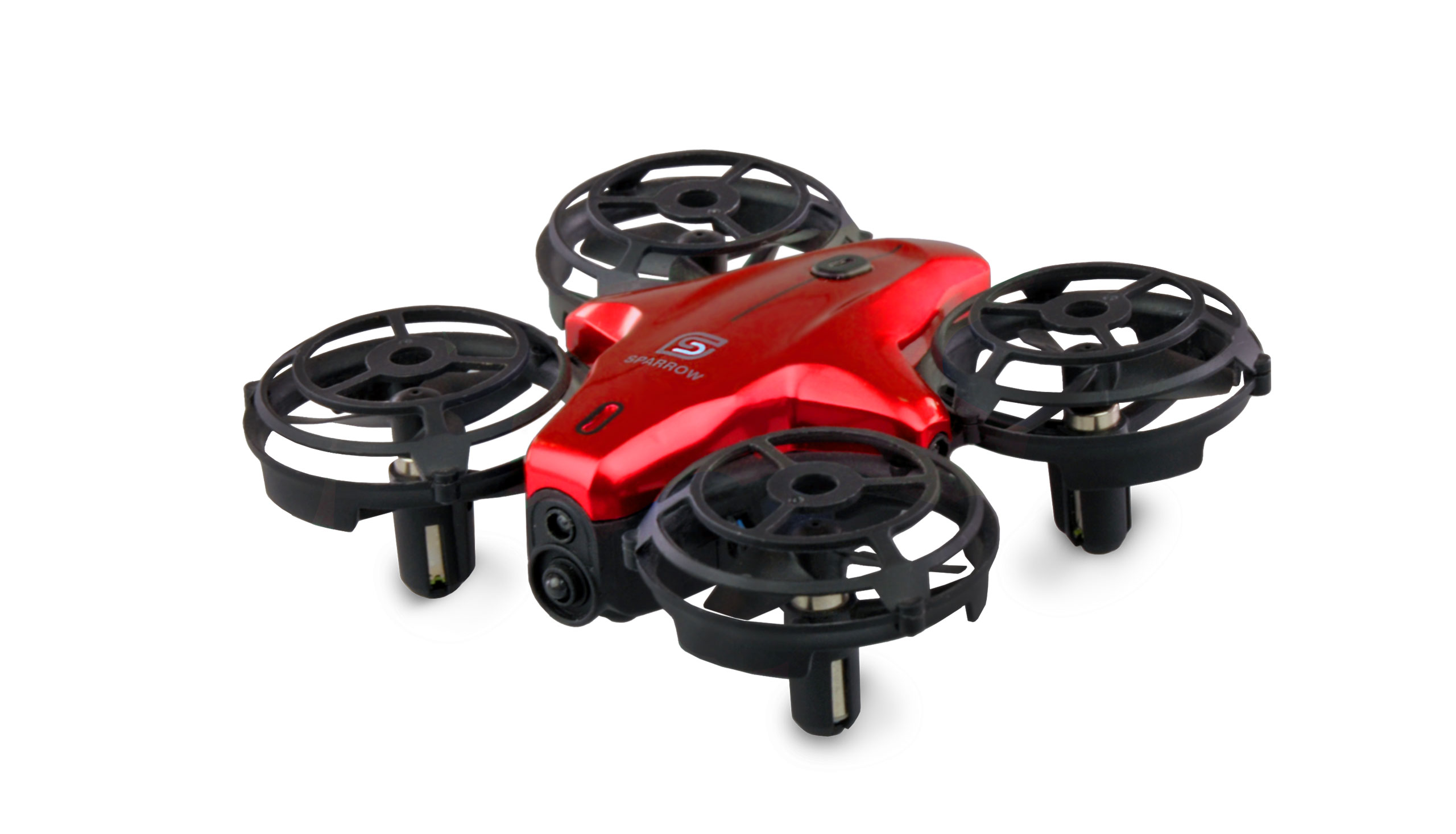 Amewi Sparrow Mini-Drohne mit Steuerungssensoren, rot 25324 - Abbildung 1
