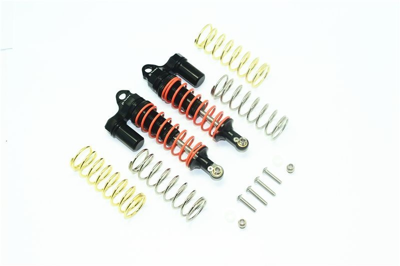 GPM Alum. L-Shape Piggy Back Dämpfer vorne 87mm schwarz Traxxas Rustler, Slash, Hoss 4x4