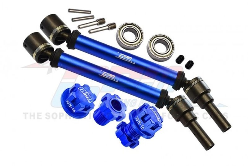 GPM Stahl CVD gehärtet mit Aluwelle Set v/h blau (2) TRX WideMAXX TXMS143F/RSNB
