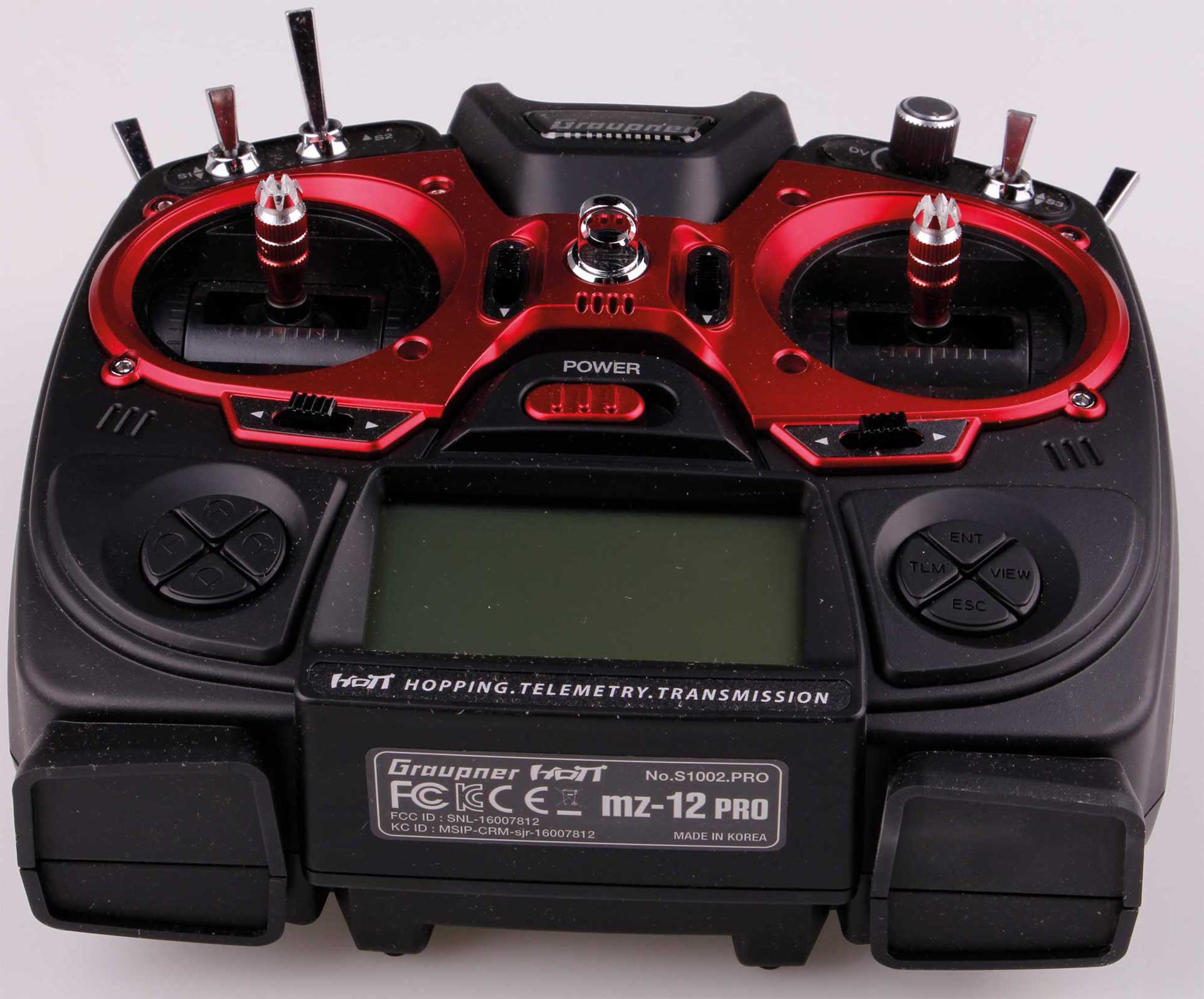 GRAUPNER MZ-12 PRO HOTT Einzelsender 2,4Ghz Fernsteuerung S1002.Pro.77