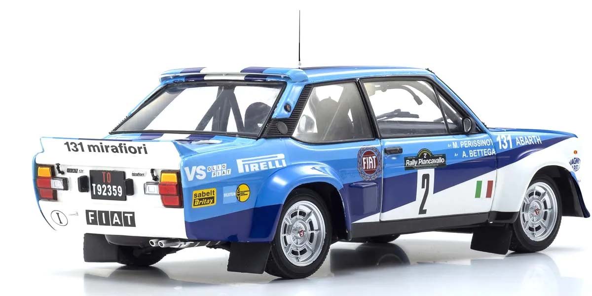 Kyosho 1:18 Fiat 131 Abarth A.Bettega Winner Piancavallo 1981 Nr.2 08376F - Abbildung 2