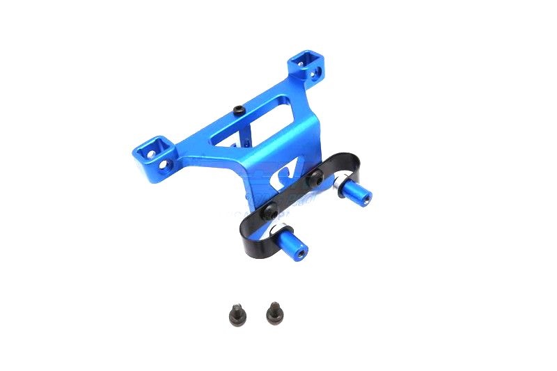 GPM Alu Karosseriehalterung eloxiert vorn blau Traxxas 1/16 E-Revo