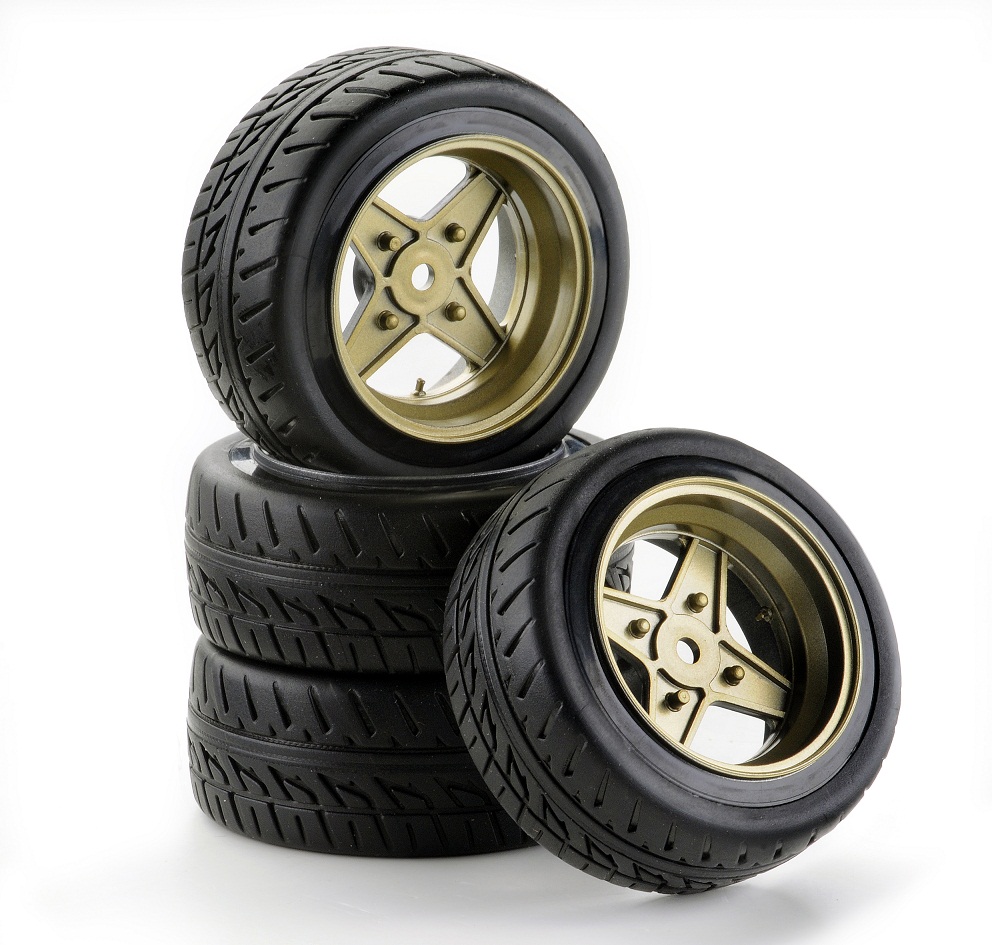 Carson 1:10 SC-Räder Classic1 Style gold (4) 500900553