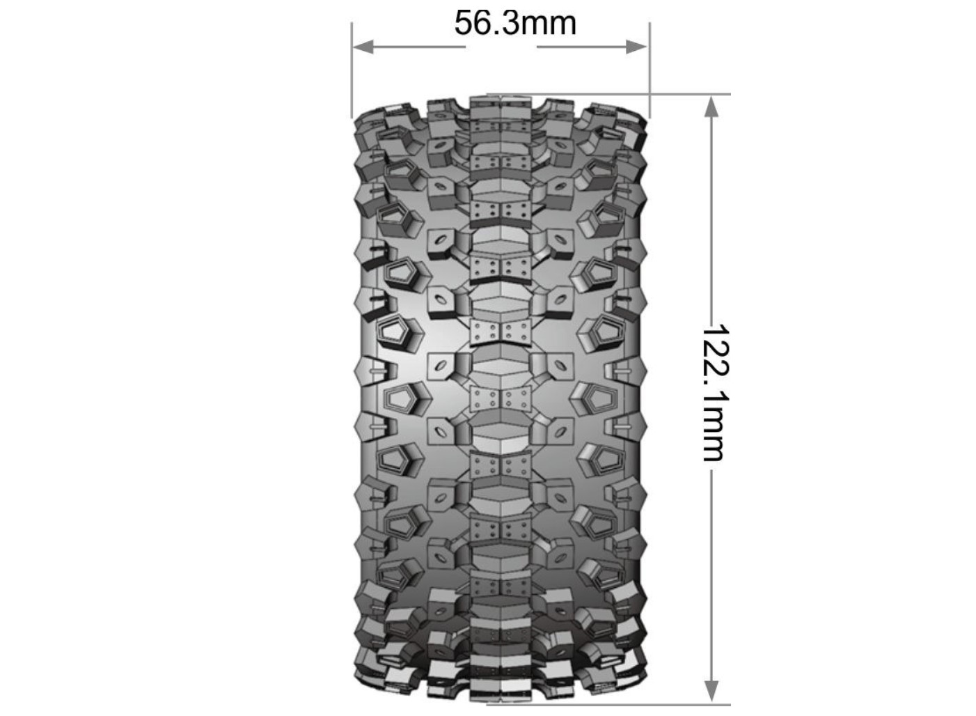 Louise MFT ST-UPHILL 1/10 soft auf 2.8 BL-Felge schwarz (2) L-T3313SX